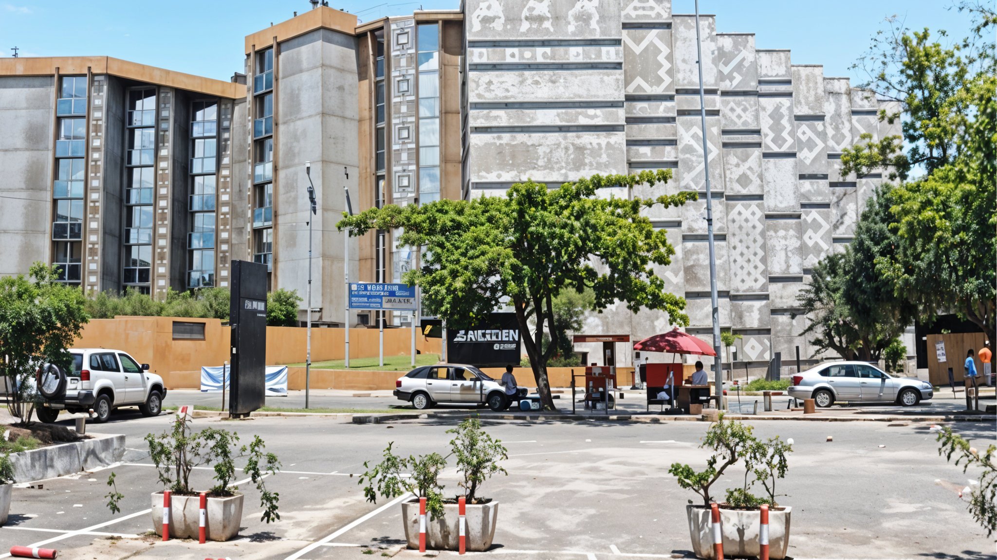 Building and street view